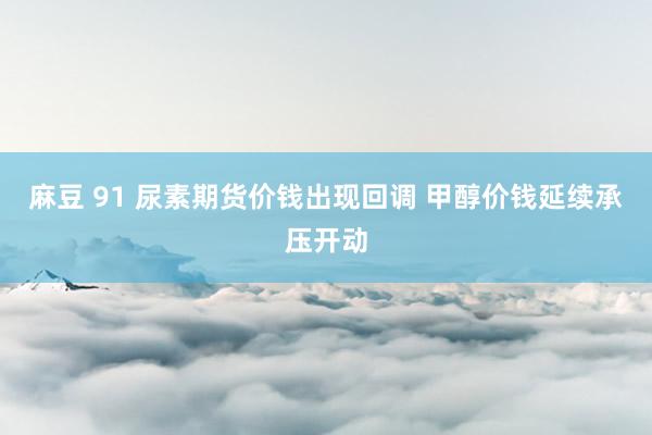 麻豆 91 尿素期货价钱出现回调 甲醇价钱延续承压开动